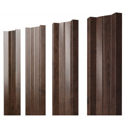 Штакетник М-образный GL 0,45 Print Twincolor Antique Wood